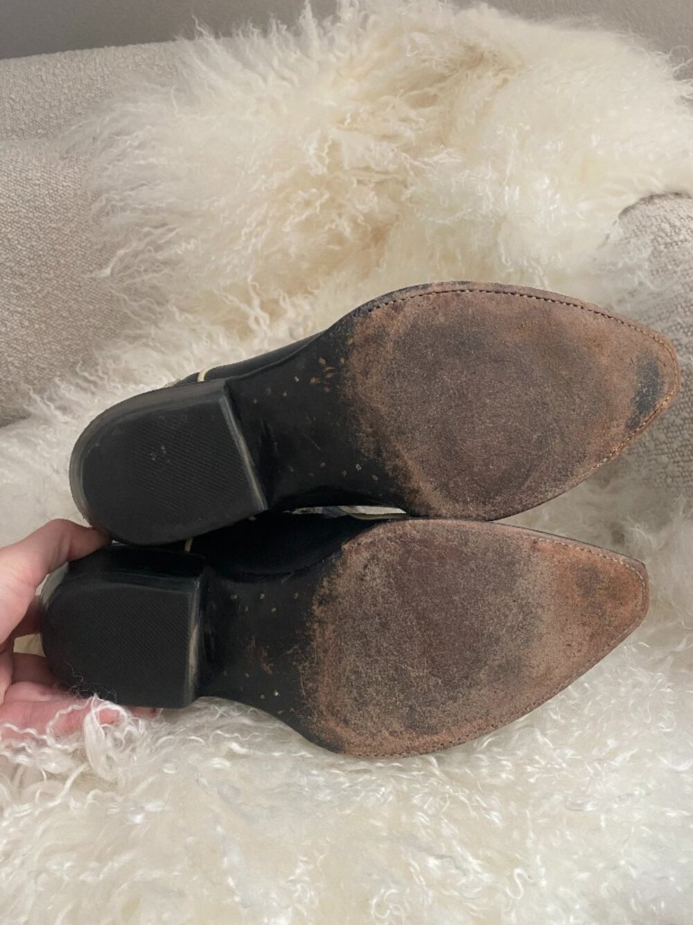 Old Gringo | Black & Cream Western Boots - Picture 6 of 10